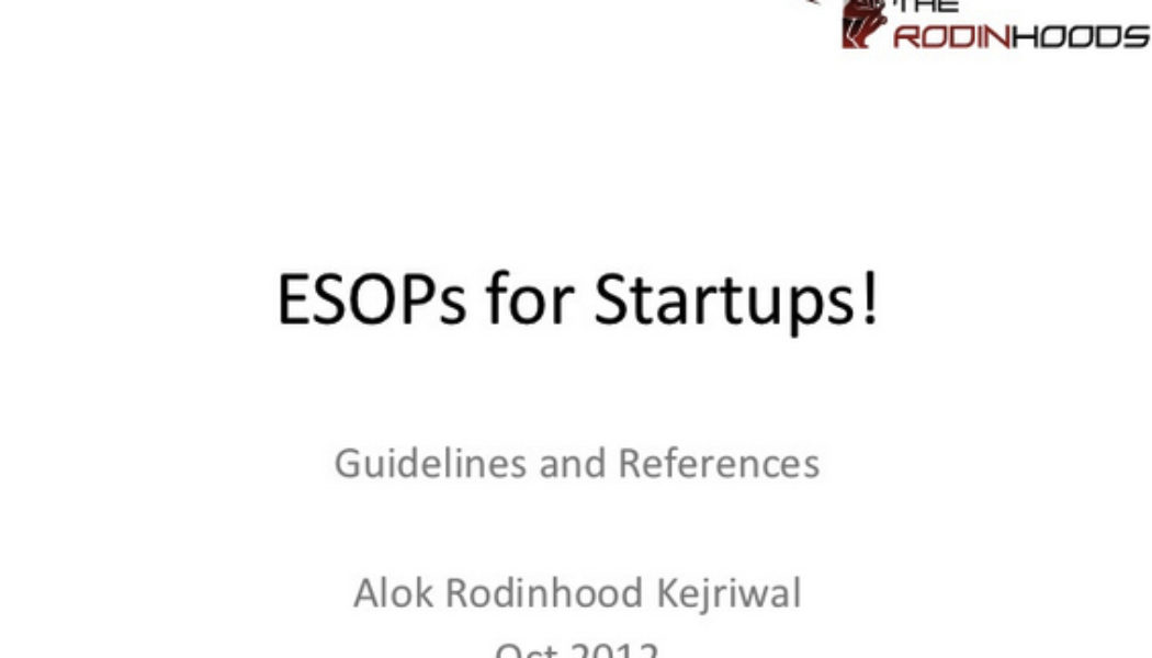 ESOPs for Startups by Rodinhood