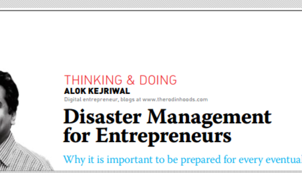 Disaster Management for Entrepreneurs