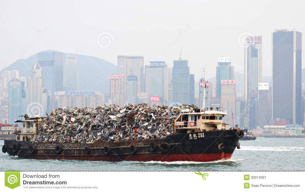 garbage-boat-being-hauled-victoria-harbor-october-hong-kong-china-dense-population-means-its-existing-landfills-32014307