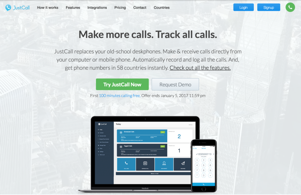 Justcall - Cloud-based phone system